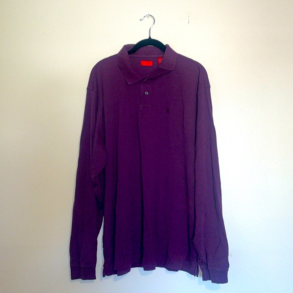 IZOD | Purple Long Sleeve Collared Shirt 100% Cotton